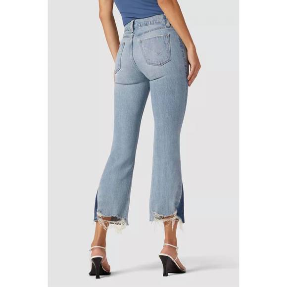 NEW HUDSON barbara high-rise bootcut crop jean in ivy - Picture 3 of 3